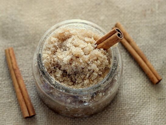 Peeling corporal para o coidado da pel